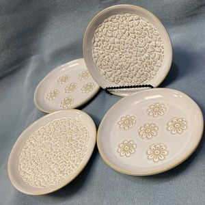 Wainwright Crafted Boho Assorted Design Canape Plates set of 4